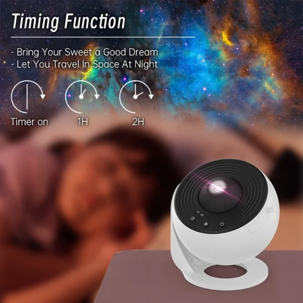 Night Light Galaxy Projector Starry Sky Projector 360° Rotate Planetarium Lamp For Kids Bedroom Valentines Day Gift Wedding Deco - Image 12