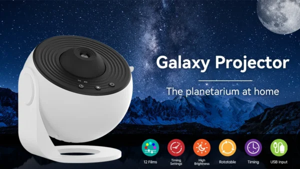 Night Light Galaxy Projector Starry Sky Projector 360° Rotate Planetarium Lamp For Kids Bedroom Valentines Day Gift Wedding Deco - Image 9