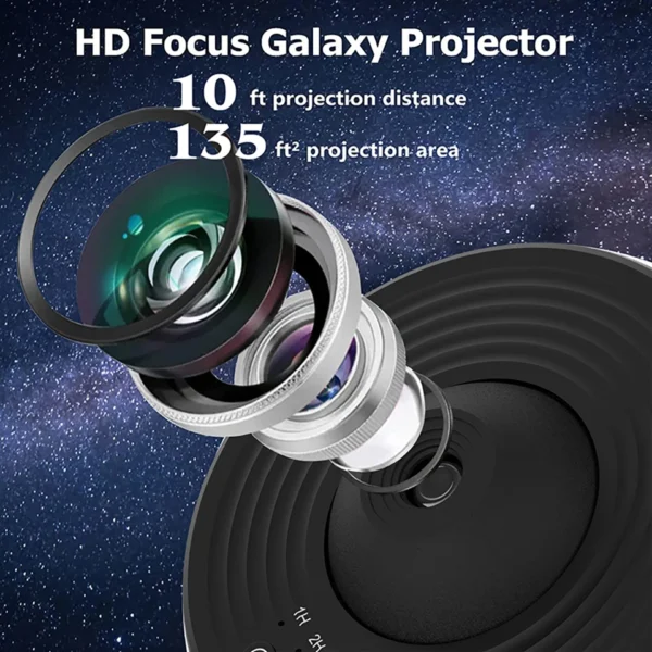 Night Light Galaxy Projector Starry Sky Projector 360° Rotate Planetarium Lamp For Kids Bedroom Valentines Day Gift Wedding Deco - Image 13