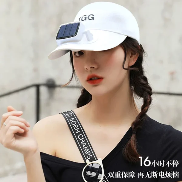 Men Women Hat Solar Energy&USB Charging Fan CapBaseball Hats with Cooling Fan Sun Protection Casual Outdoor - Image 2