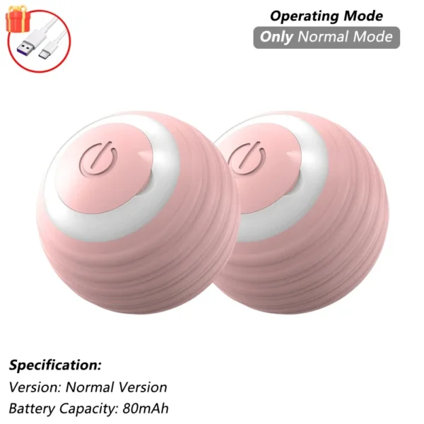 Cat Interactive Ball Toy, Automatic Rolling Ball with Tail, Rechargeable Smart Pet Interactive Toy, Intelligent Mouse for Cat - Image 18
