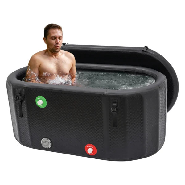 132*70cm Ice Bath Tub Cold Water Therapy Plunge Tub for Athletes Outdoor Ice Barrel Plunge Pool Inflatable Folding Bathtub - Image 4