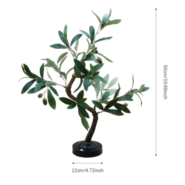LED Tree Lights, Green Atmosphere Light, Battery Table lamps, for Indoor Living Room Bedroom Camping Summer Home Decor - Image 2