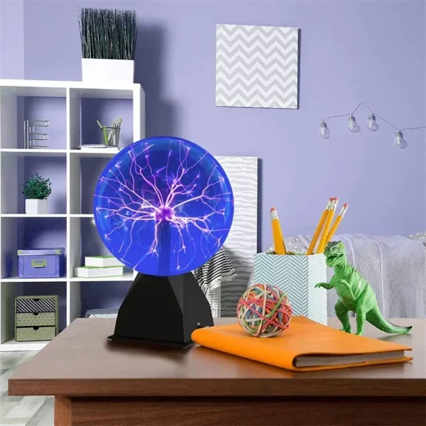 8 Inch Sound Control Magic Plasma Ball Lamp LED Night Light Atmosphere Touch Glass Plasma Light Christmas Party Decor Lighting - Image 32