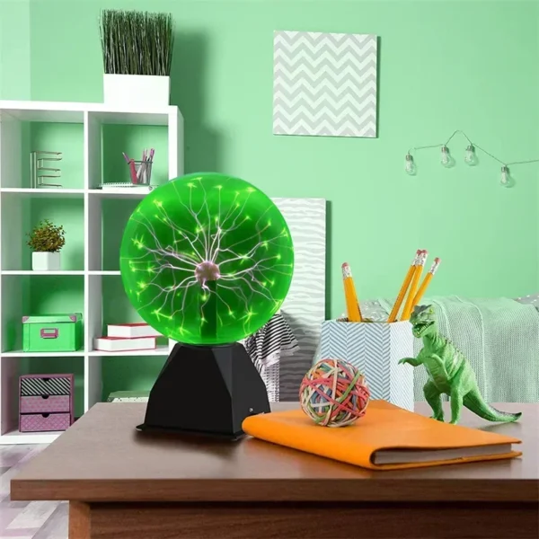8 Inch Sound Control Magic Plasma Ball Lamp LED Night Light Atmosphere Touch Glass Plasma Light Christmas Party Decor Lighting - Image 36