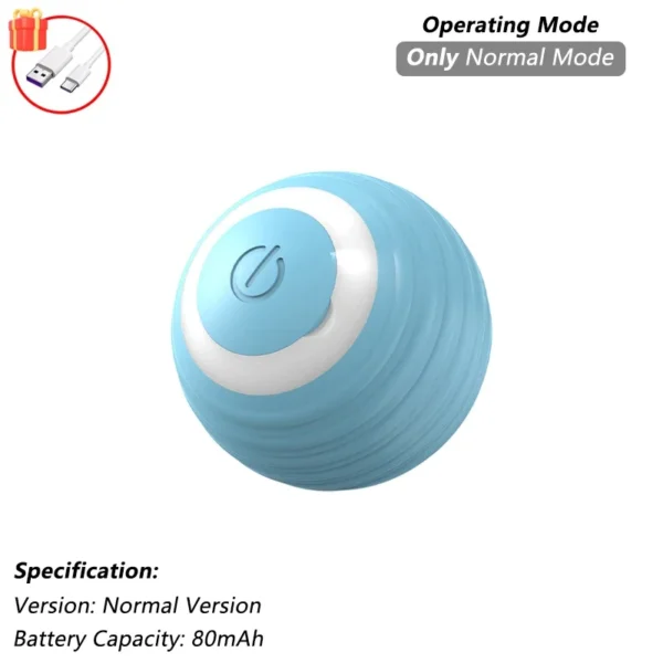Cat Interactive Ball Toy, Automatic Rolling Ball with Tail, Rechargeable Smart Pet Interactive Toy, Intelligent Mouse for Cat - Image 14