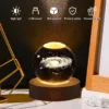 USB Night Light LED Crystal Ball 3D Moon Planet Galaxy Decor for Home Table Lamp Table Lamp Party Toys for Kids Adult Xmas Gifts - Image 3