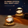 USB Night Light LED Crystal Ball 3D Moon Planet Galaxy Decor for Home Table Lamp Table Lamp Party Toys for Kids Adult Xmas Gifts - Image 10