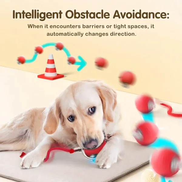 Cat Interactive Ball Toy, Automatic Rolling Ball with Tail, Rechargeable Smart Pet Interactive Toy, Intelligent Mouse for Cat - Image 27