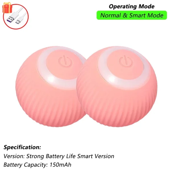 Cat Interactive Ball Toy, Automatic Rolling Ball with Tail, Rechargeable Smart Pet Interactive Toy, Intelligent Mouse for Cat - Image 8