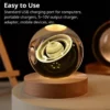 USB Night Light LED Crystal Ball 3D Moon Planet Galaxy Decor for Home Table Lamp Table Lamp Party Toys for Kids Adult Xmas Gifts - Image 2