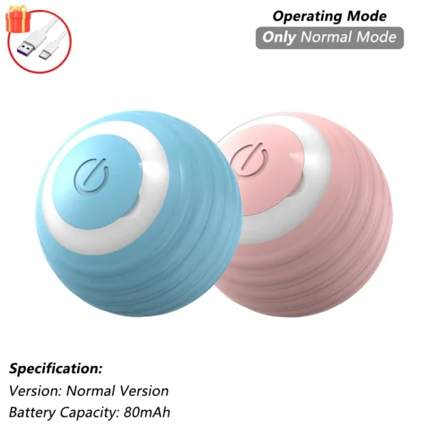 Cat Interactive Ball Toy, Automatic Rolling Ball with Tail, Rechargeable Smart Pet Interactive Toy, Intelligent Mouse for Cat - Image 16