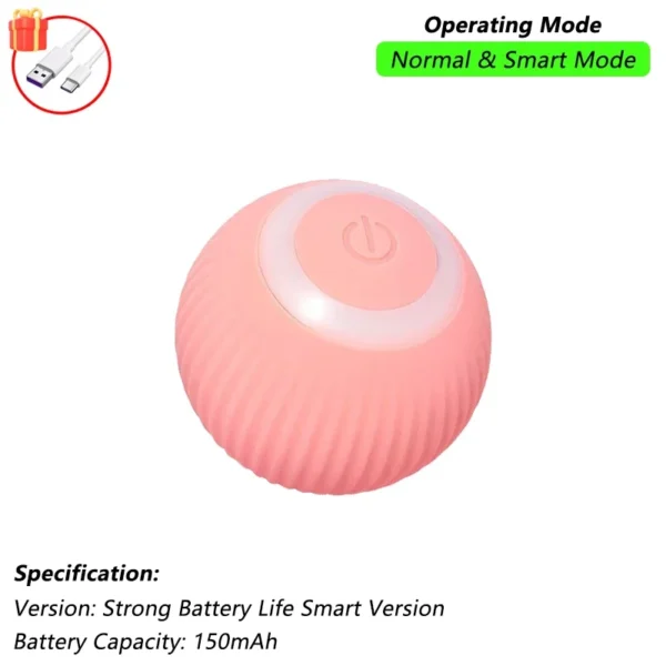 Cat Interactive Ball Toy, Automatic Rolling Ball with Tail, Rechargeable Smart Pet Interactive Toy, Intelligent Mouse for Cat - Image 20
