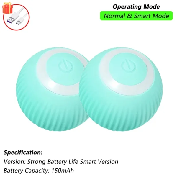 Cat Interactive Ball Toy, Automatic Rolling Ball with Tail, Rechargeable Smart Pet Interactive Toy, Intelligent Mouse for Cat - Image 22