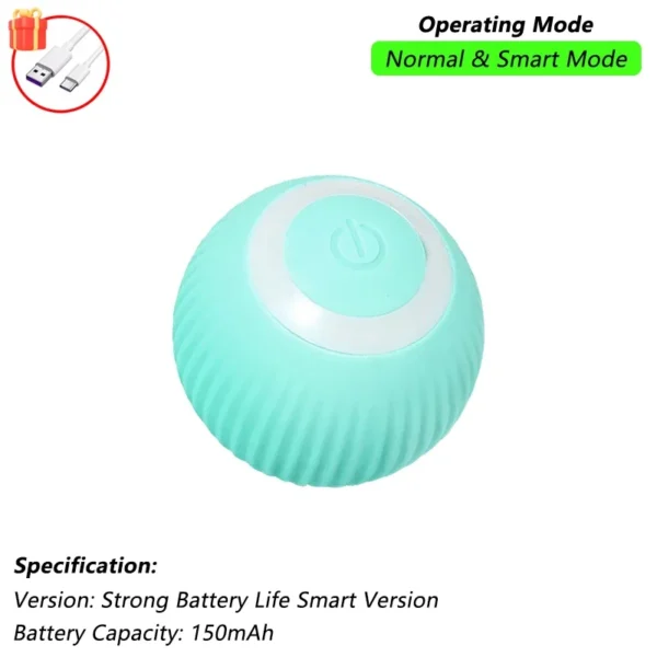 Cat Interactive Ball Toy, Automatic Rolling Ball with Tail, Rechargeable Smart Pet Interactive Toy, Intelligent Mouse for Cat - Image 21