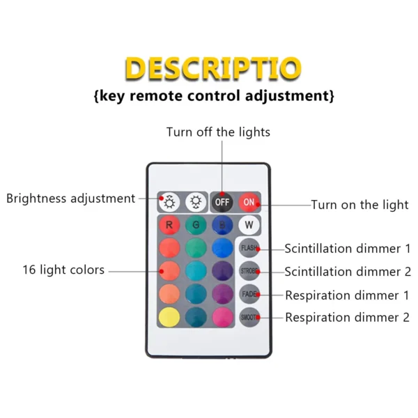 Ocean Wave Projector Light 16 Colors Midnight Aura Aurora Glow Lamp Home Office Bar Restaurant Underwater Projector Night Light - Image 3