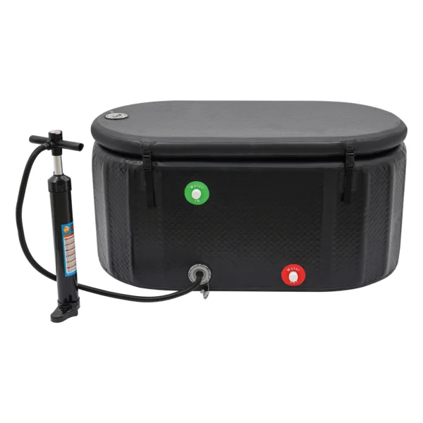 132*70cm Ice Bath Tub Cold Water Therapy Plunge Tub for Athletes Outdoor Ice Barrel Plunge Pool Inflatable Folding Bathtub - Image 10