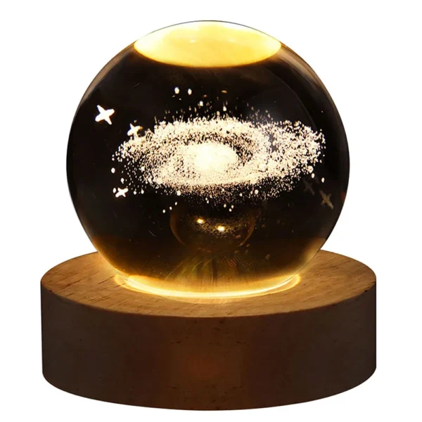 USB Night Light LED Crystal Ball 3D Moon Planet Galaxy Decor for Home Table Lamp Table Lamp Party Toys for Kids Adult Xmas Gifts - Image 17